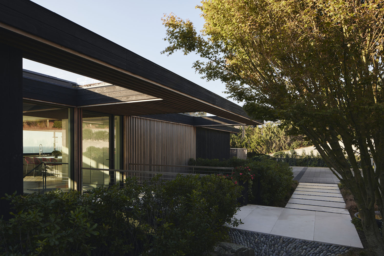 Photo of construction by Ronald Webb Builder.